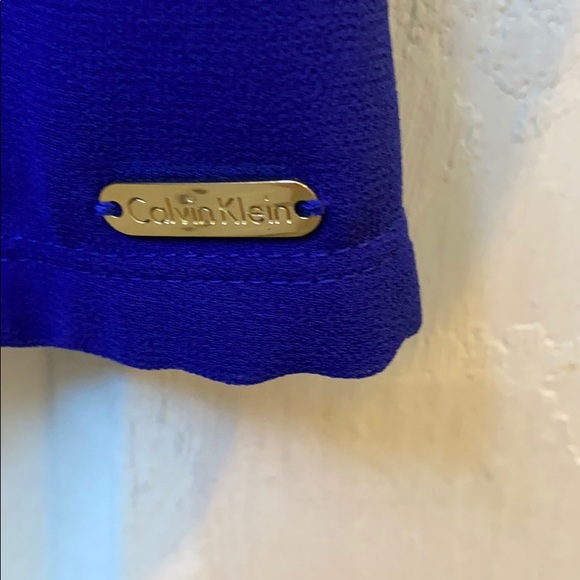 Calvin Klein Royal Blue Sleeveless Shirt - Picture 4 of 4